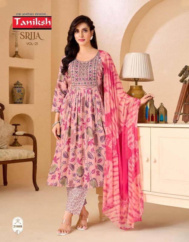 Taniksh srija vol 21 wholesale kurtis and palazzo set